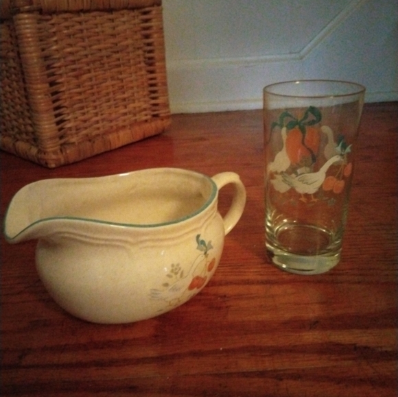 International Marmalade China Gravy Boat & Glass Vintage Vgc - Picture 8 of 8